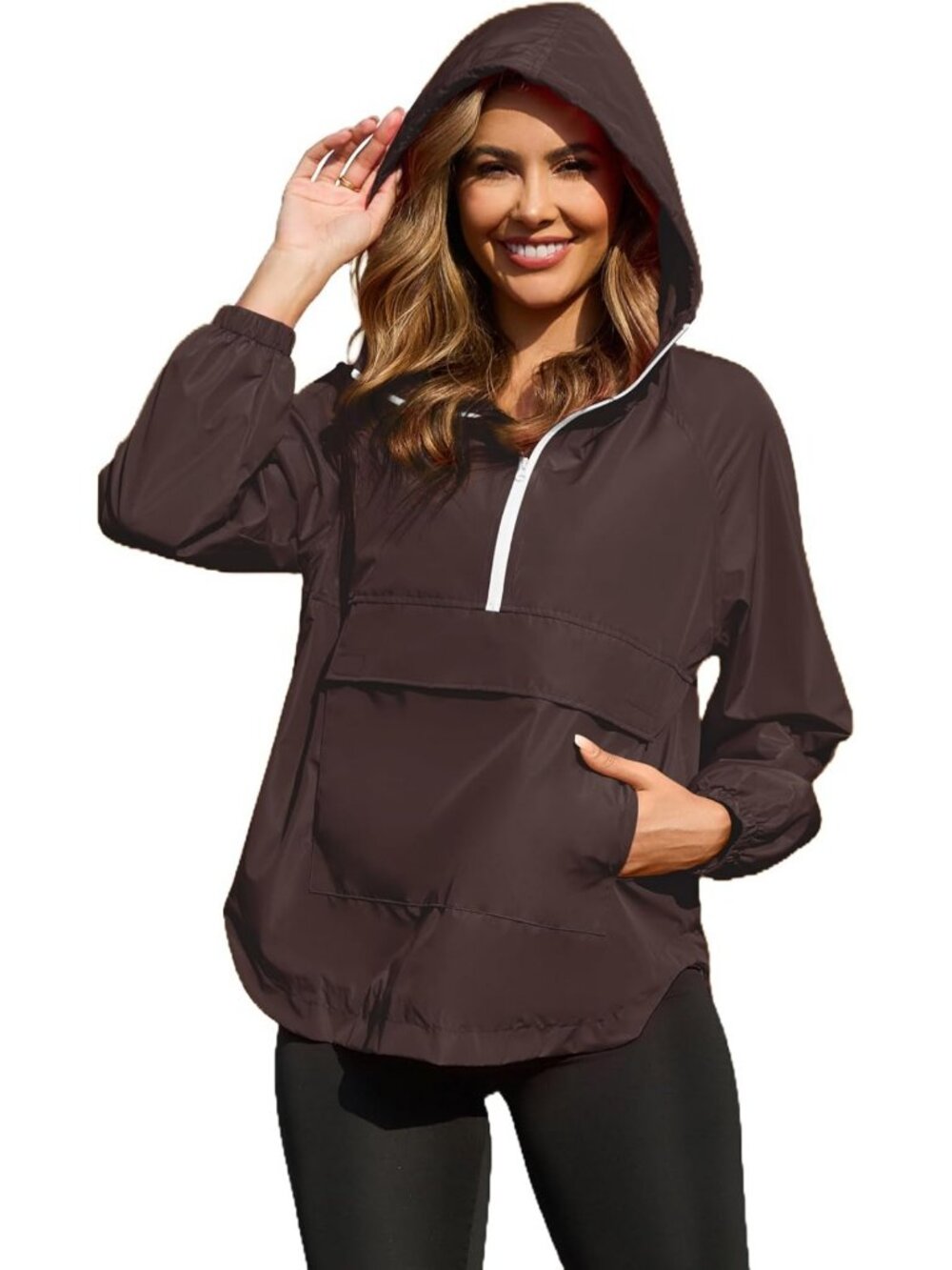 Lightweight Packable Waterproof Raincoat for Women - Perfect for Running